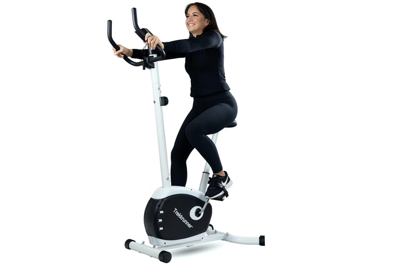 Motionscykel Extra hög sadel och styre svänghjul - Vit - Motionscykel & spinningcykel