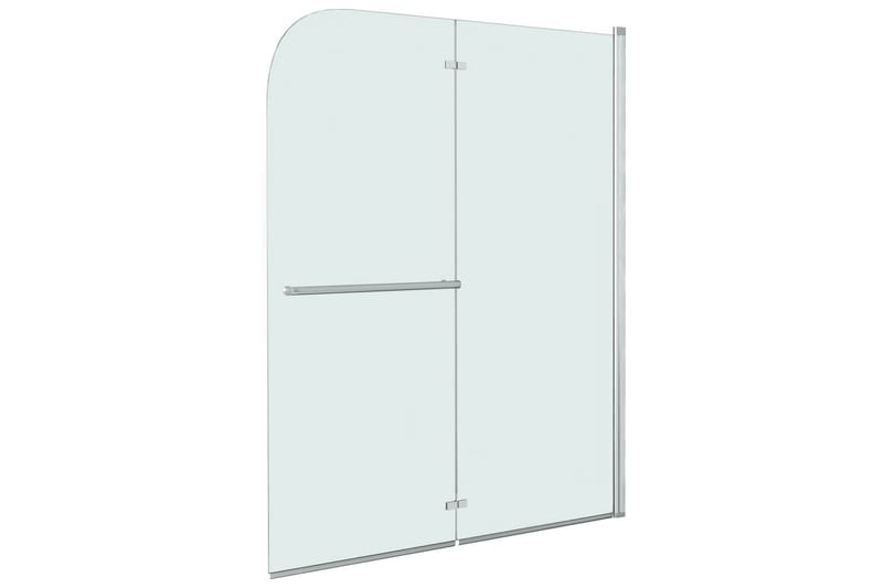 Duschvägg fällbar 2 paneler ESG 95x140 cm - Krom|Transparent - Badrum - Toalettstolar - Vägghängd