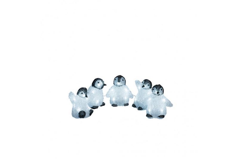 Pingvinbebisar akryl 5st LED Svart/Vit - Konstsmide - Belysning & el - Inomhusbelysning & Lampor - Dekorationsbelysning - Dekorationsbelysning djur & figurer
