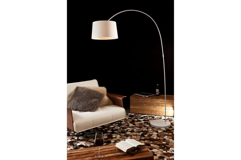 Båglampa 205 cm white - Vit - Belysning & el - Inomhusbelysning & Lampor - Golvlampa
