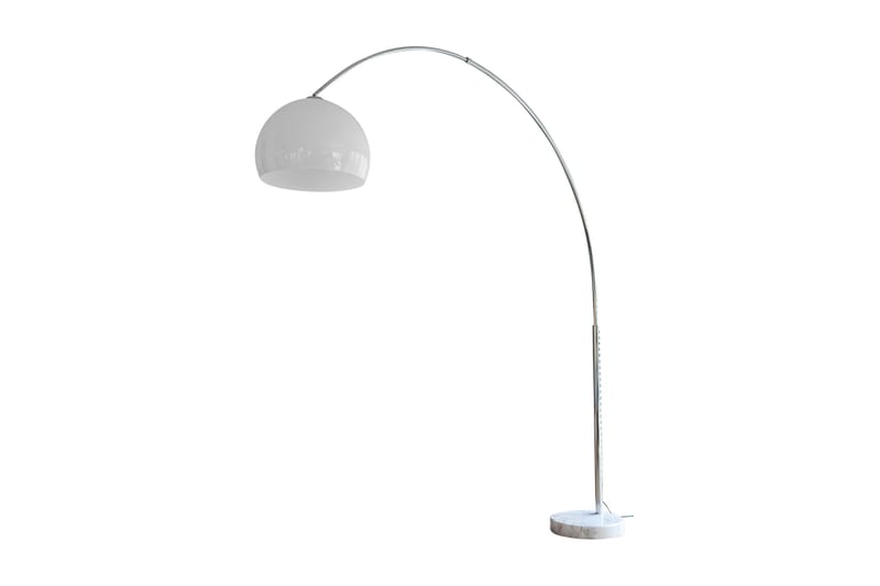 Båglampa 230 cm white plastic - Vit - Belysning & el - Inomhusbelysning & lampor - Golvlampa