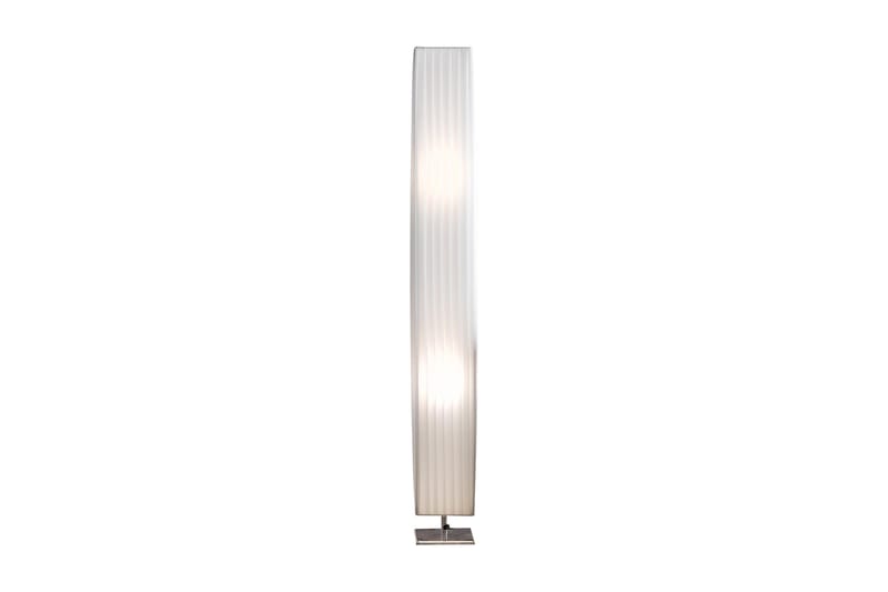 Golvlampa 120 cm square white, chrome, latex - Vit - Belysning - Inomhusbelysning & Lampor - Golvlampa