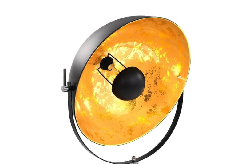 Golvlampa E27 svart och guld 51 cm - Svart - Belysning & el - Inomhusbelysning & Lampor - Golvlampa