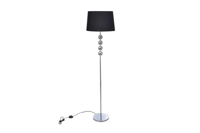 Golvlampa med högt stativ och lampskärm svart - Svart - Belysning & el - Inomhusbelysning & Lampor - Bordslampa