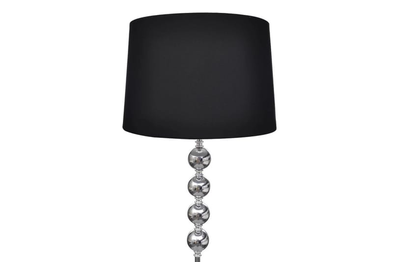Golvlampa med högt stativ och lampskärm svart - Svart - Belysning & el - Inomhusbelysning & Lampor - Golvlampa