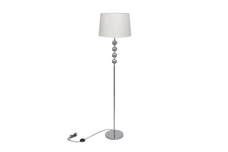 Golvlampa med högt stativ och lampskärm vit - Vit - Belysning & el - Inomhusbelysning & Lampor - Golvlampa