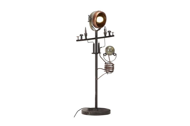 Golvlampa med reparatörsdesign järn - Svart - Belysning & el - Inomhusbelysning & lampor - Golvlampa