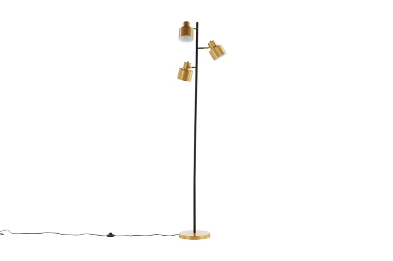 Nyager Golvlampa 3 Lampor 31 cm - Svart/Mässing - Belysning & el - Inomhusbelysning & lampor - Golvlampa - Trearmad golvlampa