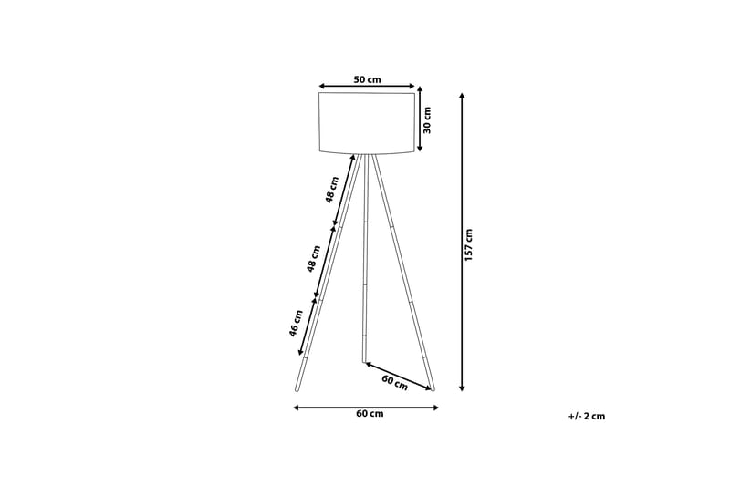 Tobol Golvlampa 157 cm - Svart - Belysning & el - Inomhusbelysning & Lampor - Golvlampa