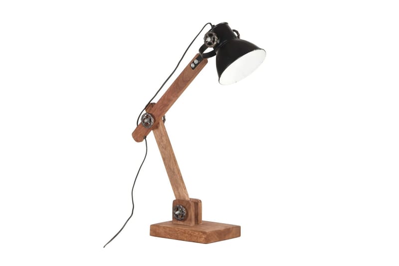 Skrivbordslampa industriell svart rund 58x18x90 cm E27 - Svart - Belysning - Inomhusbelysning & Lampor - Skrivbordslampa