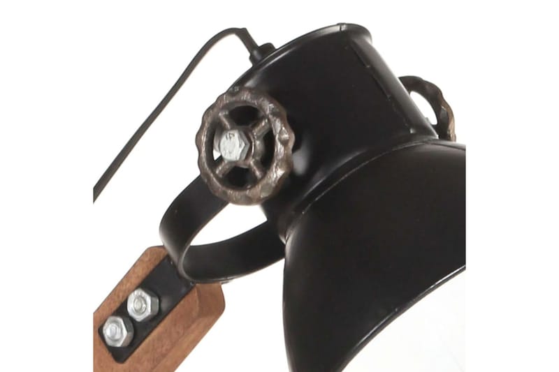 Skrivbordslampa industriell svart rund 58x18x90 cm E27 - Svart - Belysning - Inomhusbelysning & Lampor - Skrivbordslampa