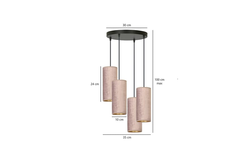 Bente 4 Premium pendel Svart - Scandinavian Choice - Belysning & el - Inomhusbelysning & lampor - Taklampa & takbelysning - Pendellampor & hänglampor