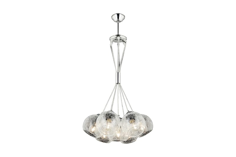 Homemania Pendant Lampa Krom/Transparent 50x90 cm - Homemania - Belysning & el - Badrumsbelysning - Badrumslampa tak