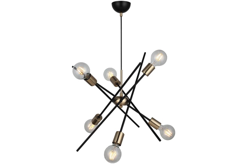 Opa Taklampa Svart/Guld 55x106 cm - Homemania - Belysning & el - Inomhusbelysning & lampor - Taklampa & takbelysning - Plafond