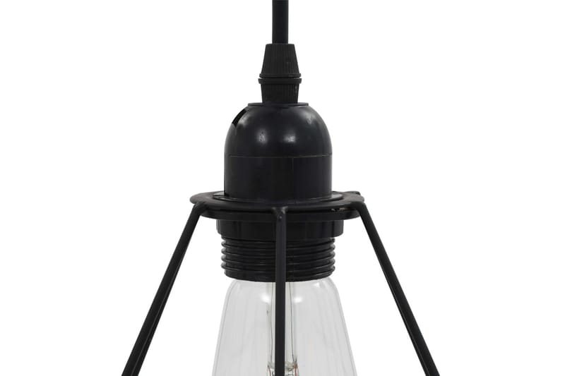 Taklampa med diamantdesign svart 3xE27-lampa - Svart - Belysning & el - Inomhusbelysning & Lampor - Taklampa & takbelysning - Pendellampor & hänglampor