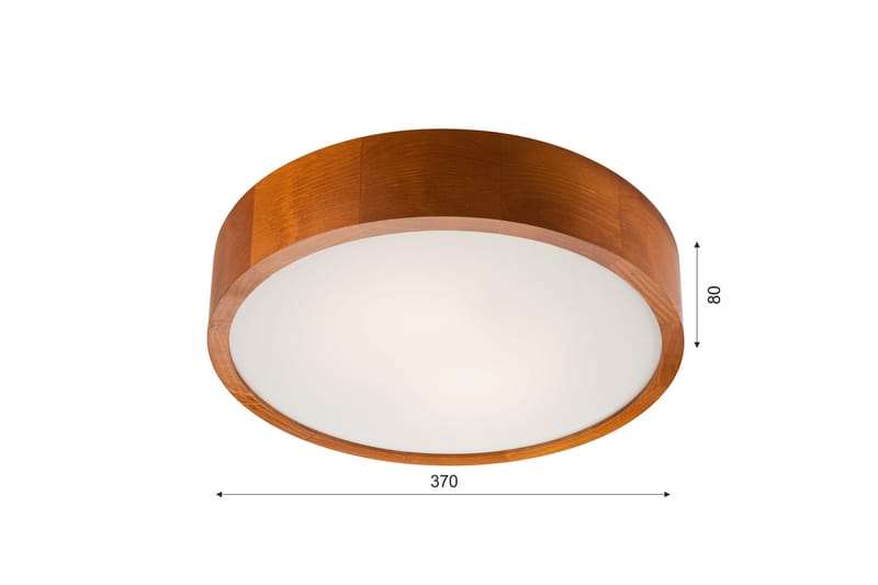 Gitana Plafond 37 cm - Vit/Brun - Belysning & el - Inomhusbelysning & Lampor - Taklampa & takbelysning - Plafond