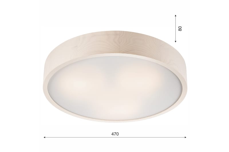 Gitana Plafond 47 cm - Beige - Belysning & el - Inomhusbelysning & Lampor - Taklampa & takbelysning - Plafond
