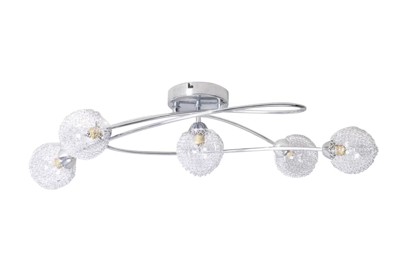 Taklampa med trådskärm för 5 G9-glödlampor - Transparent - Belysning & el - Inomhusbelysning & Lampor - Taklampa & takbelysning - Plafond