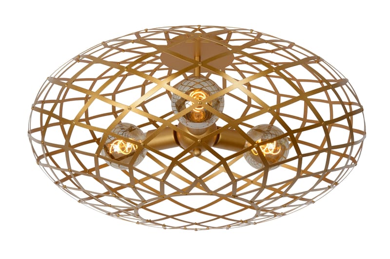 Wolfram Plafond Oval Mässing/Guld - Lucide - Belysning & el - Inomhusbelysning & Lampor - Taklampa & takbelysning - Plafond