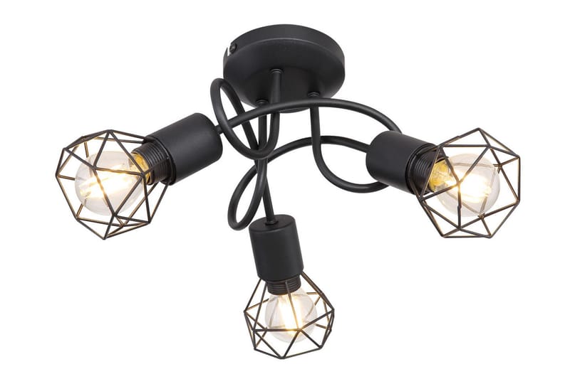 Xara Plafond 3 Lampor Svart - Globo Lighting - Belysning & el - Ljuskällor & glödlampor - Spotlights & downlights