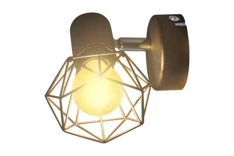 2 Vägglampor i industri-design med LED-glödlampor svart - Svart - Belysning - Inomhusbelysning & Lampor - Vägglampa