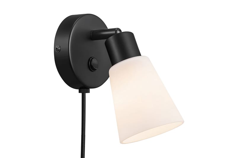 Cole Vägglampa med Arm Svart/Opal - NORDLUX - Belysning & el - Inomhusbelysning & lampor - Vägglampa