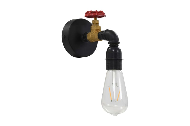 Vägglampa krandesign svart E27 - Svart - Belysning - Inomhusbelysning & Lampor - Vägglampa