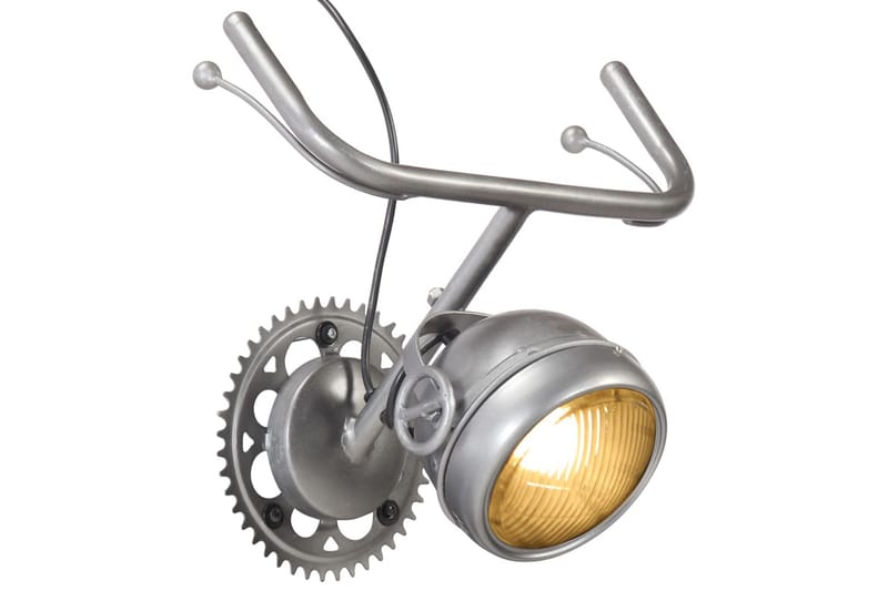 Vägglampa med motorcykeldesign järn - Silver - Belysning & el - Inomhusbelysning & lampor - Vägglampa - Väggarmatur