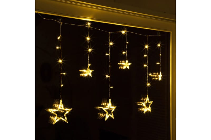 HI Ljusgardin med stjärnor Fairy 63 lysdioder - Guld - Belysning & el - Julbelysning - Övrig julbelysning