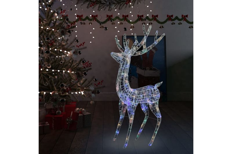 Julren akryl 250 LED 180 cm flerfärgad - be Basic - Belysning & el - Julbelysning - Julbelysning utomhus