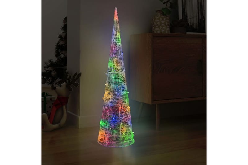 Ljuskon LED pyramid akryl flerfärgad 120 cm - Flerfärgad - Belysning & el - Julbelysning - Julbelysning utomhus