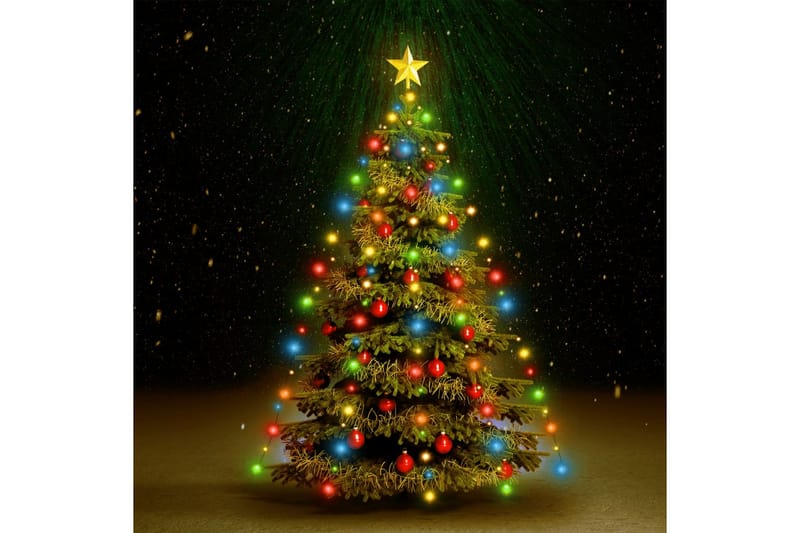 Ljusnät för julgran 180 lysdioder flerfärgad 180 cm - Flerfärgad - Belysning & el - Julbelysning - Julgransbelysning