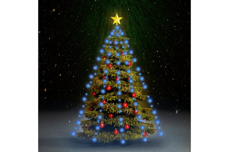 Ljusnät för julgran 210 lysdioder blå 210 cm - Blå - Belysning & el - Julbelysning - Julgransbelysning