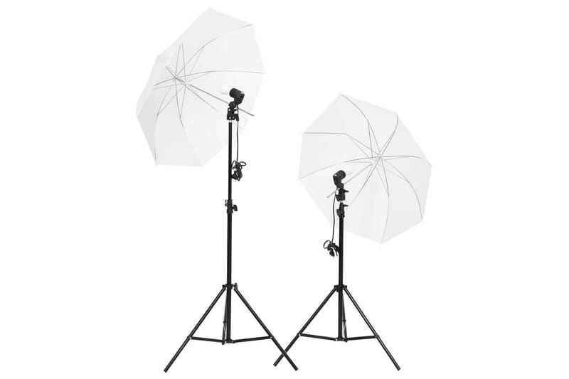 Studiobelysning inklusive stativ & paraplyer - Vit - Belysning & el - Ljuskällor & glödlampor - Arbetsbelysning - Fotobelysning & studiobelysning