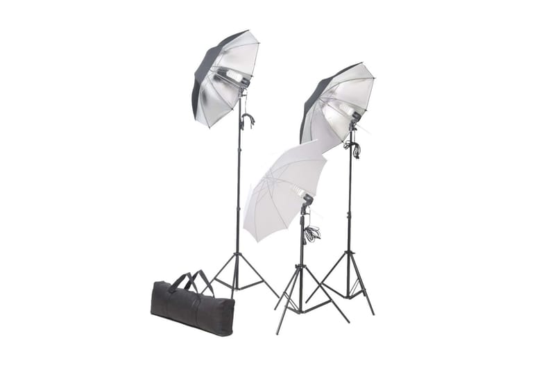 Studiobelysning med stativ & paraply 24 W - Brun - Belysning & el - Ljuskällor & glödlampor - Arbetsbelysning - Fotobelysning & studiobelysning