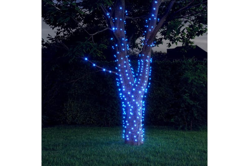 Soldriven ljusslinga 5 st 5x200 lysdioder blå inne/ute - Blå - Belysning & el - Utomhusbelysning - Ljusslinga utomhus