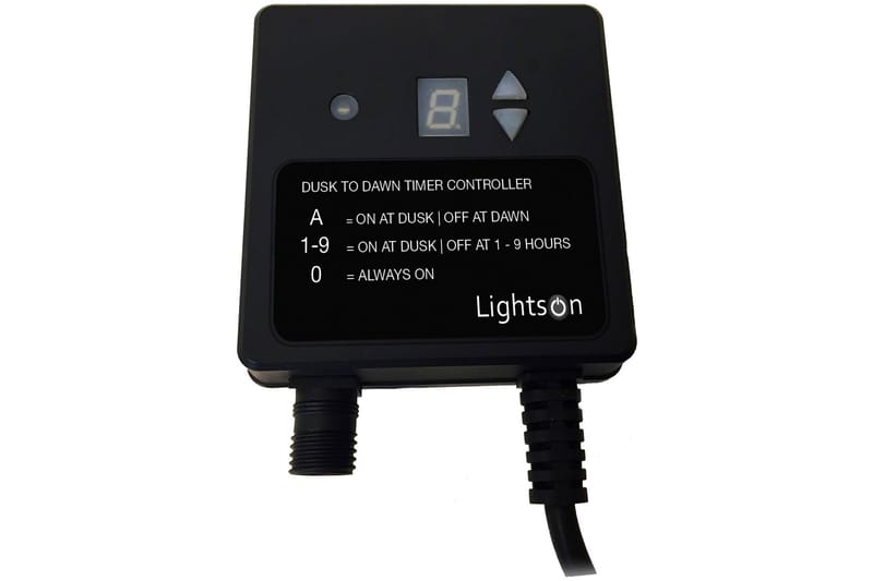 Ljussensor/timer max 150W IP44 - Lightson - Belysning - Utomhusbelysning