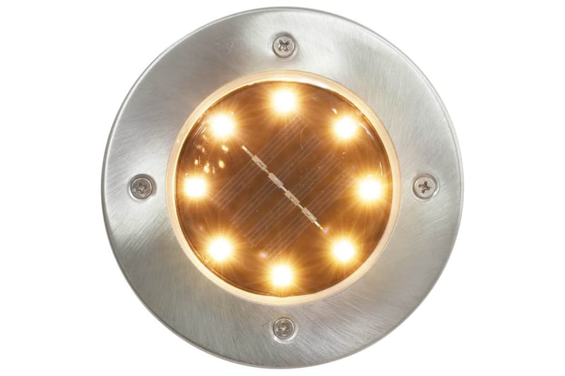 Marklampor soldrivna 8 st LED varmvit - Vit - Belysning & el - Utomhusbelysning - Markbelysning