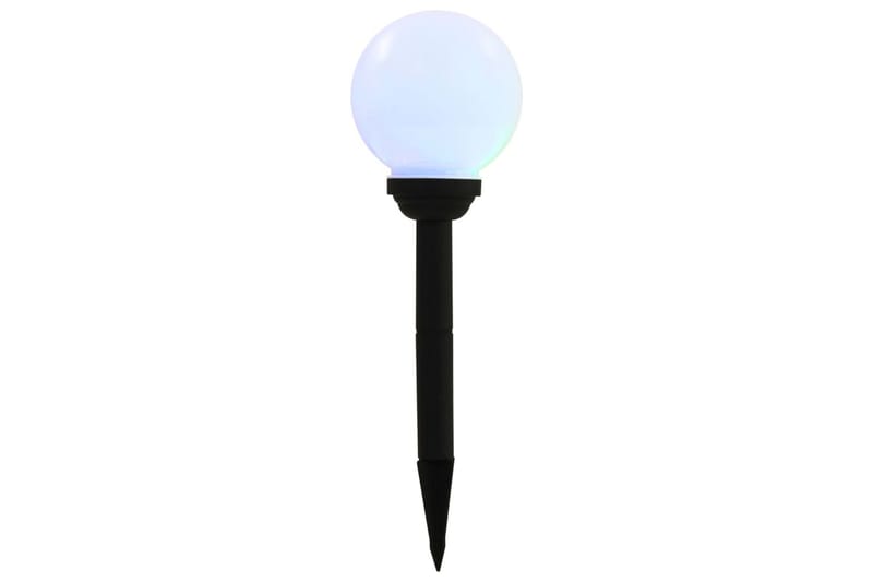 Sollampa LED set 4 st sfäriska 15 cm RGB - Vit - Belysning & el - Utomhusbelysning - Solcellslampa & solcellsbelysning
