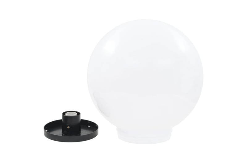 Globlampa LED set 2 st sfäriska 40 cm PMMA - Vit - Belysning & el - Utomhusbelysning