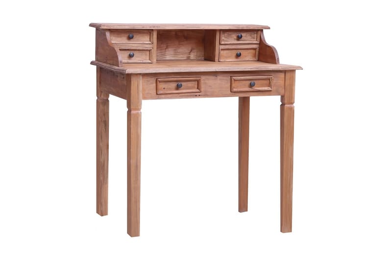 Skrivbord med lådor 90x50x101 cm massivt återvunnet trä - Brun - Möbler - Bord & matgrupper - Kontorsbord - Skrivbord