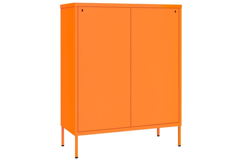 Byrå orange 80x35x101,5 cm stål - Orange - Förvaring - Förvaringsmöbler - Byrå