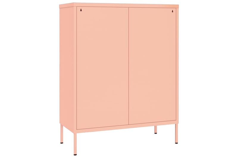 Byrå rosa 80x35x101,5 cm stål - Rosa - Förvaring - Förvaringsmöbler - Byrå