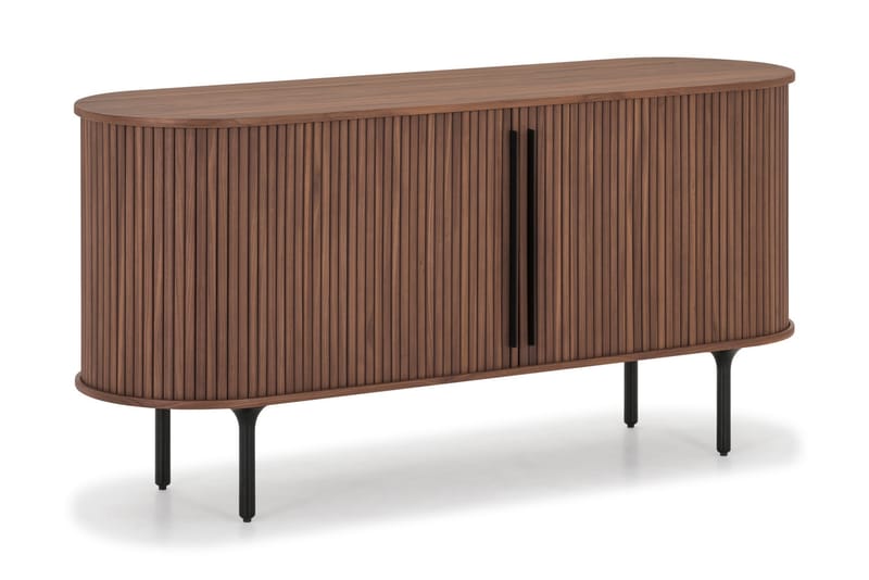 Noira Sideboard 150x45 cm Massiv Valnöt - Brun - Möbler - Möbelset - Möbelset för vardagsrum