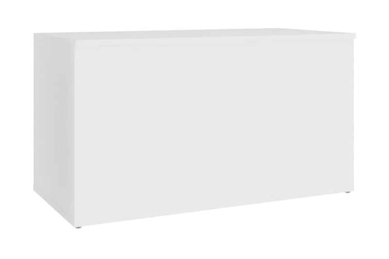 Förvaringskista vit 84x42x46 cm spånskiva - Vit - Förvaring - Förvaringsmöbler - Förvaringskista