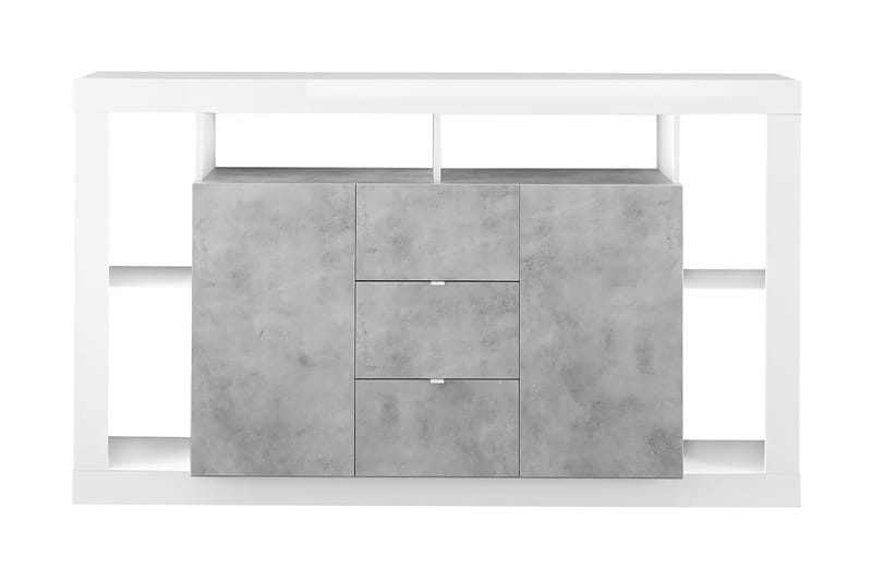 Asfordby Sideboard 42x172x102 cm - Vit/Grå - Förvaring - Förvaringsmöbler - Sideboard & skänk