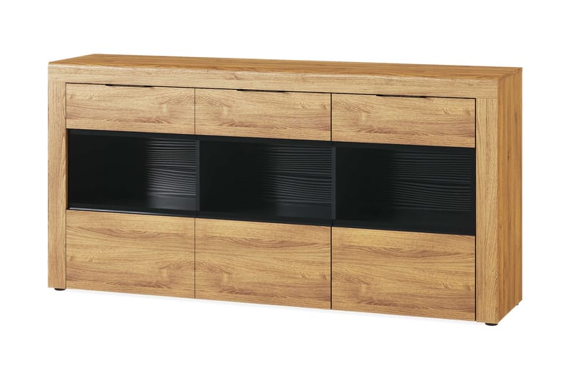 Keia Skänk 170 cm - Ek/Svart - Förvaring - Förvaringsmöbler - Sideboard & skänk