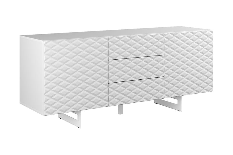Korfu Sideboard 3 lådor 165x45 cm - Vit - Förvaring - Förvaringsmöbler - Sideboard & skänk