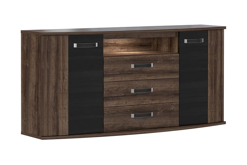 Melnik Sideboard 48x170 cm - Brun/Svart - Förvaring - Förvaringsmöbler - Sideboard & skänk