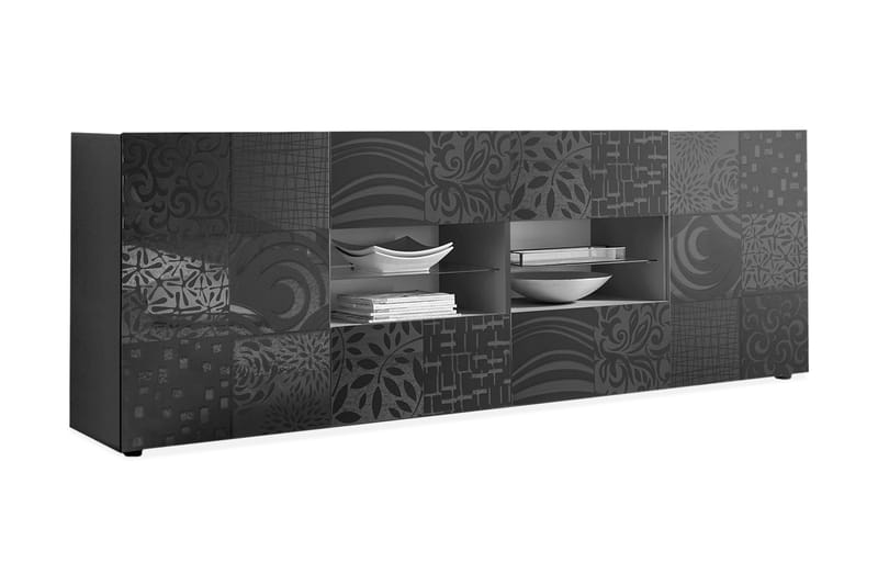 Mironne Sideboard 241 cm 4 Hyllor - Grå - Förvaring - Förvaringsmöbler - Sideboard & skänk